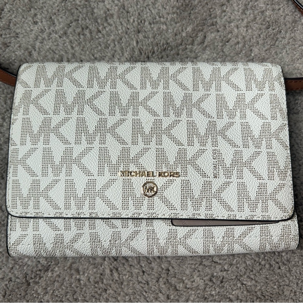 Michael Kors White Crossbody Bag